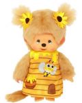 Jucărie de pluș Monchhichi - Maimuță, Honey Bee girl 20 cm - 1t