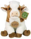 Jucărie de pluș Rappa Eco Friends - Vacă, așezată, 18 cm - 2t