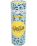 Prosop de plajă în cutie Hello Towels - Palermo, 100 x 180 cm, 100% bumbac, galben-albastru - 4t