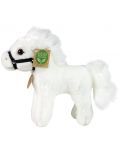 Jucărie de pluș Rappa Eco Friends - Cal alb în picioare, 20 cm - 2t