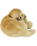 Jucărie de pluș Rappa Eco Friends - Câine labrador cu bebeluș, culcat, 27 cm - 3t