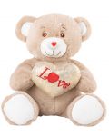 Jucărie de pluș Amek Toys - Ursuleț de pluș cu inimă, 35 cm	 - 1t