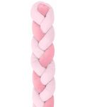 Apărătoare pentru pătuț  de pluș KikkaBoo - 3 плитки, 210 cm, Pink - 1t