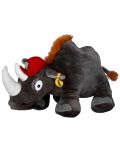 Jucărie de pluș Amek Toys - Rinocer cu pălărie, 30 cm - 1t