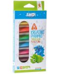 Plasticină Junior - 8 culori, 200 g - 1t
