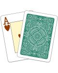 Carti de poker din plastic Texas Poker - spate verde inchis - 3t