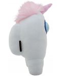 YuMe Games: Among Us - Coleg de echipaj alb cu pălărie de unicorn, 30 cm - 5t