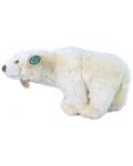 Jucărie de pluș Rappa Eco Friends - Urs polar alb, stând, 33 cm - 3t