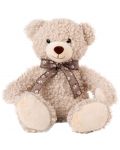 Jucărie de pluș Amek Toys - Ursuleț creț cu panglică, 30 cm - 1t
