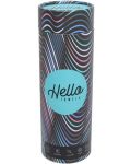 Prosop de plajă în cutie Hello Towels - New Collection, 100 x 180 cm, 100% bumbac, albastru-gri - 4t