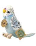 Jucărie de pluș Rappa Eco Friends - Papagal ondulat, albastru, 12 cm - 1t