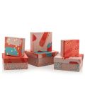 Gipta Cutie pentru cadouri Coral, 225 x 225 x 110 mm - 2t