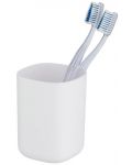 Suport pentru periuță de dinți Wenko - Davos, 7,7 x 10,5 cm, alb mat - 1t