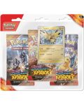 Pokemon TCG: Scarlet & Violet 8 Surging Sparks 3 Pack Blister - Zapdos - 1t