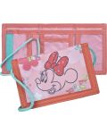 Portofel pentru copii Undercover Minnie Mouse - Cu cordon albastru - 4t