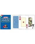 Carti de poker Texas Hold'em Poker Modiano - spate albastru - 2t