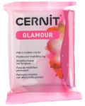 Argila polimerică Cernit Glamour - Carmine, 56 g - 1t