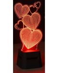 Difuzor portabil Cellularline - LED Lights Hearts, negru - 3t
