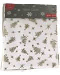 Copertă H&S - Pom de Crăciun, 140 x 180 cm, alb/auriu - 1t