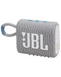 Difuzoare portabile JBL - Go 3 Eco, alb/gri - 3t