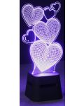 Difuzor portabil Cellularline - LED Lights Hearts, negru - 4t
