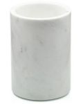 Suport pentru periuță de dinți Wenko - Onyx, 7 x 12,5 cm, marmură albă - 1t