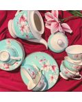 Set de porțelan pentru ceai Morello - Tiffany Blue Magnolia, 16 buc - 4t