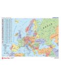 Suport de birou Panta Plast - Cu hărți politice ale lumii și ale Europei - 2t