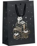 Подаръчна торбичка Giftpack Bonnes Fêtes - Negra, 29 cm - 1t