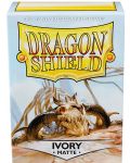 Manșoane Dragon Shield - Ivory mat (100 buc.) - 1t