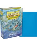 Protecții pentru cărți de joc Dragon Shield Sleeves - Small Matte Sapphire (60 buc.) - 2t