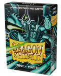 Protecții pentru cărți de joc Dragon Shield Sleeves - Small Matte Mint (60 buc.) - 1t