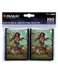 Protecții pentru cărți  Ultra Pro - Magic: The Gathering Wilds of Eldraine, Ellivere of the Wild Court (100 buc.) - 1t