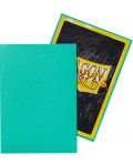 Protecții pentru cărți de joc Dragon Shield Sleeves - Small Matte Mint (60 buc.) - 3t