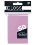 Protecții pentru cărți Ultra Pro PRO - Gloss Standard Size, Pink (50 buc.) - 1t