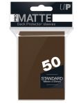  Protecții pentru cărți  Ultra Pro PRO - PRO-Matte Standard, Brown (50 buc.) - 1t