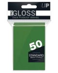Protecții pentru cărți Ultra Pro PRO - Gloss Standard Size, Green (50 buc.) - 1t