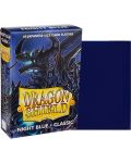 Protecții pentru cărți de joc Dragon Shield Sleeves - Small Night Blue (60 buc.) - 2t