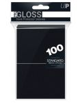 Protecții pentru cărți  Ultra Pro - PRO-Gloss Standard Size, Black (100 buc.) - 1t
