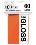 Protecții pentru cărți Ultra Pro - Eclipse Gloss Small Size, Pumpkin Orange (60 buc.) - 1t