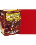 Manșoane Dragon Shield - Crimson mat (100 buc.) - 2t