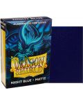 Manșoane Dragon Shield - Small Matte Night Blue (60 buc.) - 2t