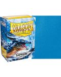 Protecții pentru cărți de joc Dragon Shield Sleeves - Matte Sapphire (100 buc.) - 2t