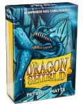 Protecții pentru cărți de joc Dragon Shield Sleeves - Small Matte Petrol (60 buc.) - 1t
