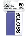 Protecții pentru cărți Ultra Pro - Eclipse Gloss Small Size, Royal Purple (60 buc.) - 1t