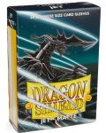 Protecții pentru cărți de joc Dragon Shield Sleeves - Small Matte Jet (60 buc.) - 1t