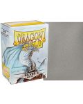 Protecții pentru cărți de joc Dragon Shield - Argint mat (100 buc.) - 2t