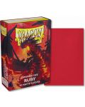 Protecții pentru cărți de joc Dragon Shield - Small Matte Ruby (60 buc.) - 2t