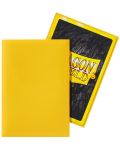 Protecții pentru cărți de joc Dragon Shield Sleeves - Small Matte Yellow (60 buc.) - 3t