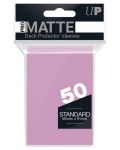Protecții pentru cărți Ultra Pro - PRO-Matte Standard Size, Pink (50 buc.) - 1t